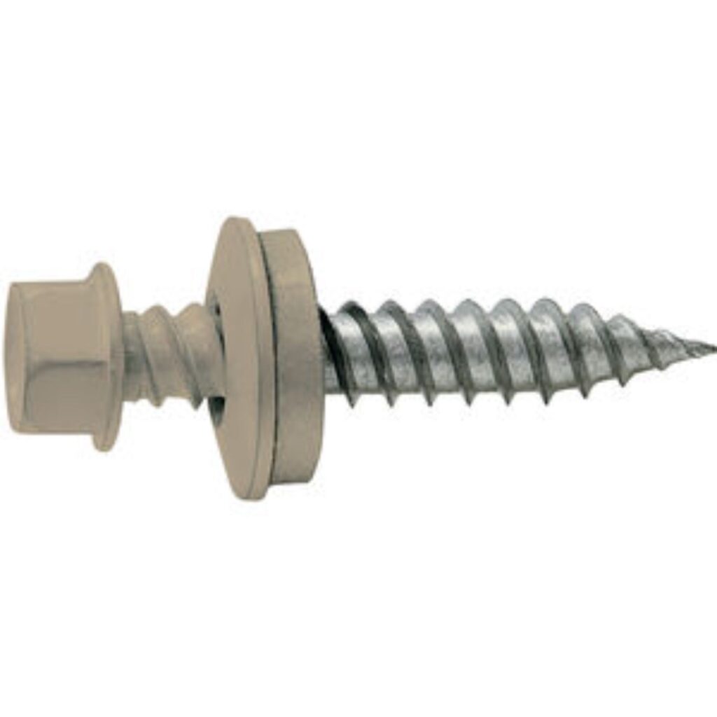 Fastenal metal roofing screw with waterproof washer